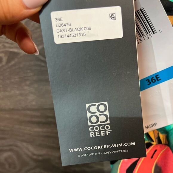 COCO REEF Enrapture Bra Sized Underwire One Piece Molded Push Up in Sz 36E. NWT! - Picture 11 of 16